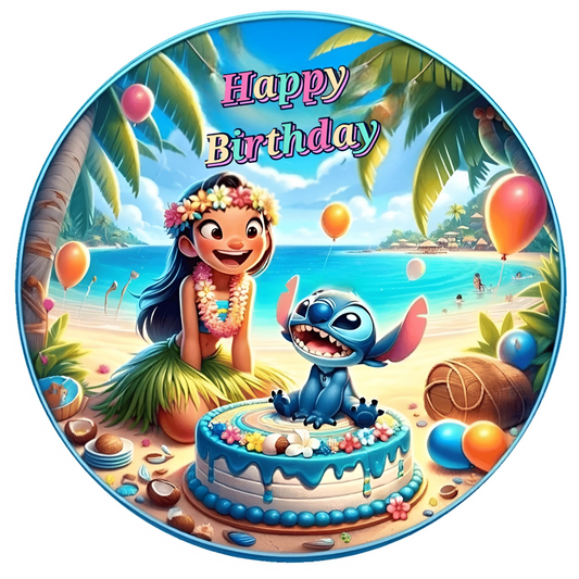 Lilo & Stitch Geburtstag Tortenaufleger