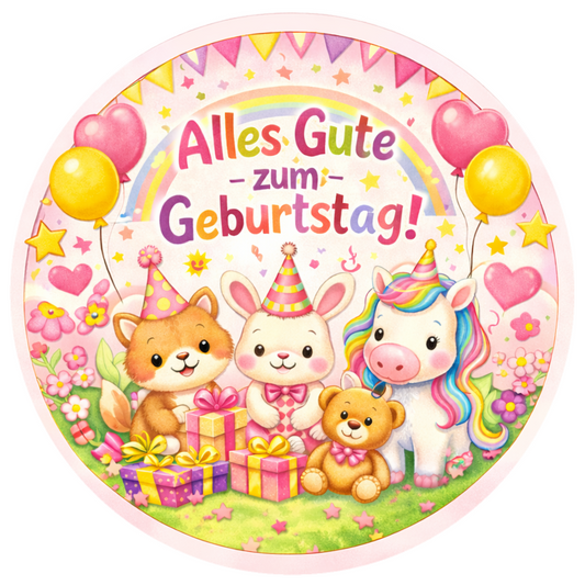Geburtstags Tortenaufleger Mädchen