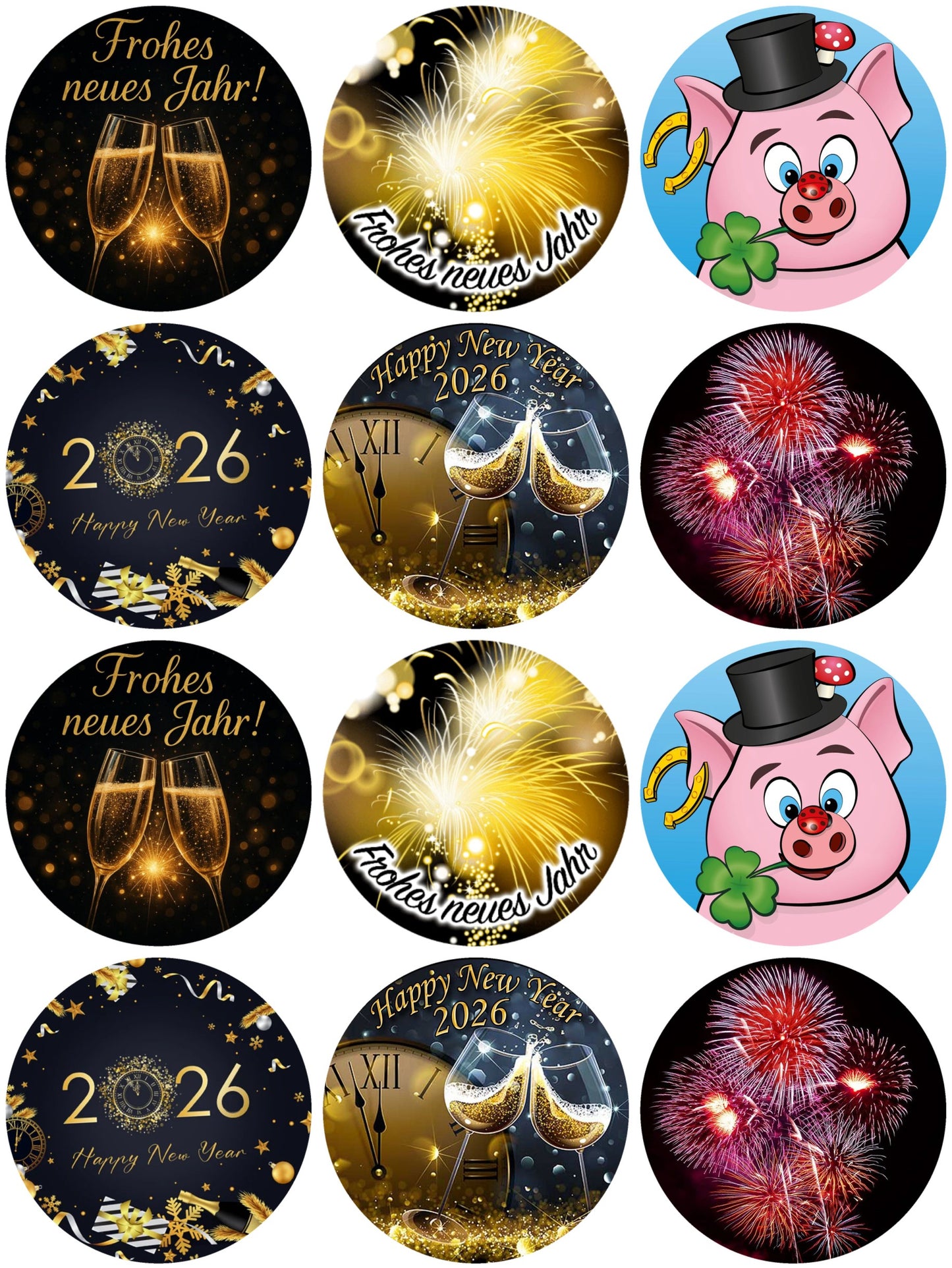 Happy New Year Muffinaufleger