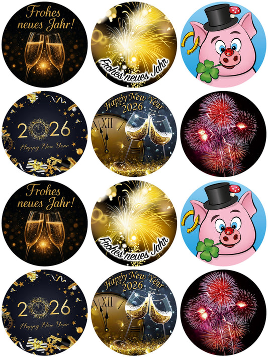 Happy New Year Muffinaufleger