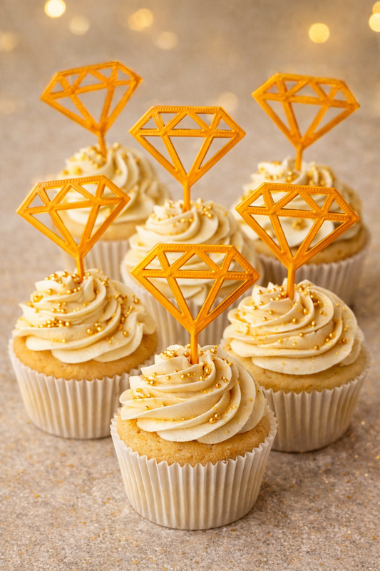 ✨ Glanzvolle Diamant-Einstecker – das Highlight für deine Cupcakes! ✨