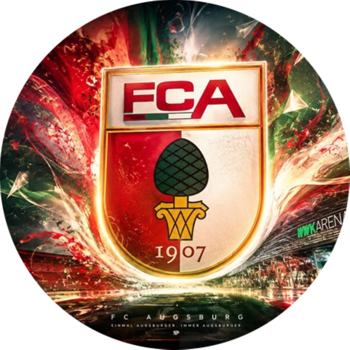 FC Augsburg Tortenaufleger