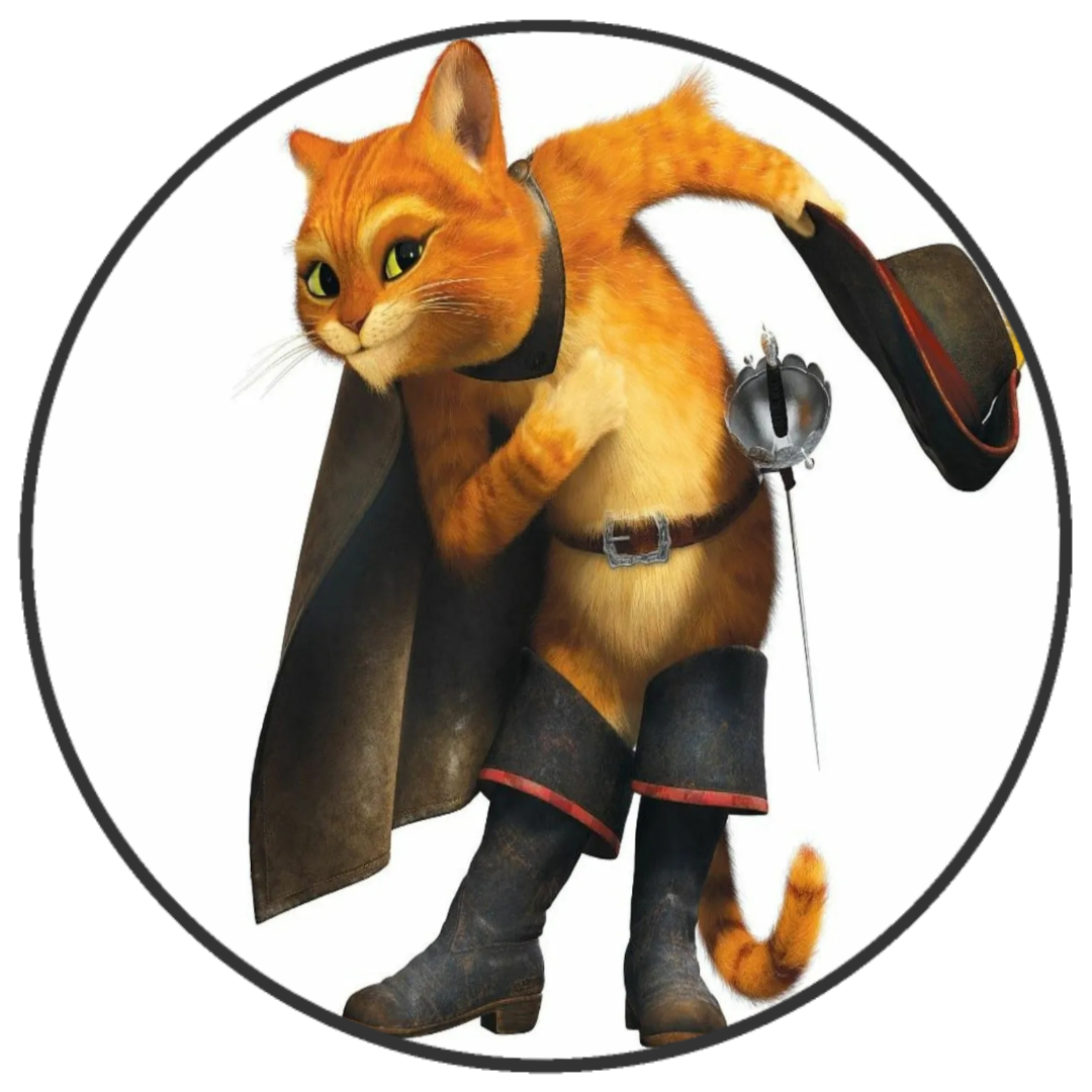 Gestiefelter Kater Tortenaufleger