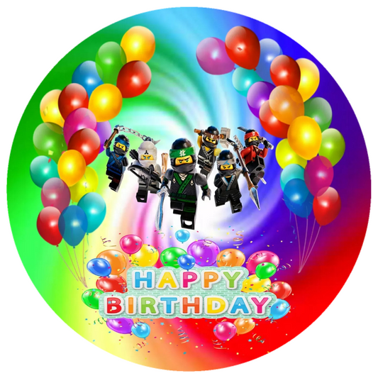 Lego Happy Birthday Tortenaufleger